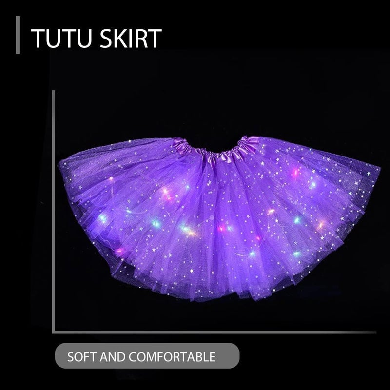 TWINKLEDE Light Up Tutu Skirt Led Tulle Tutus Glow Running Dance Costume Skirts for Women - Image 2